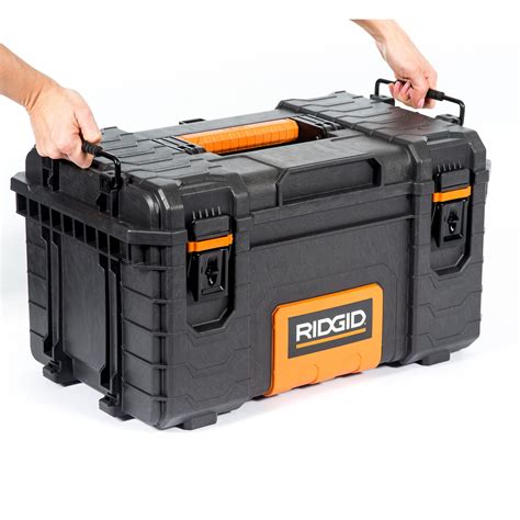 rigid metal job box|ridgid pro tool box.